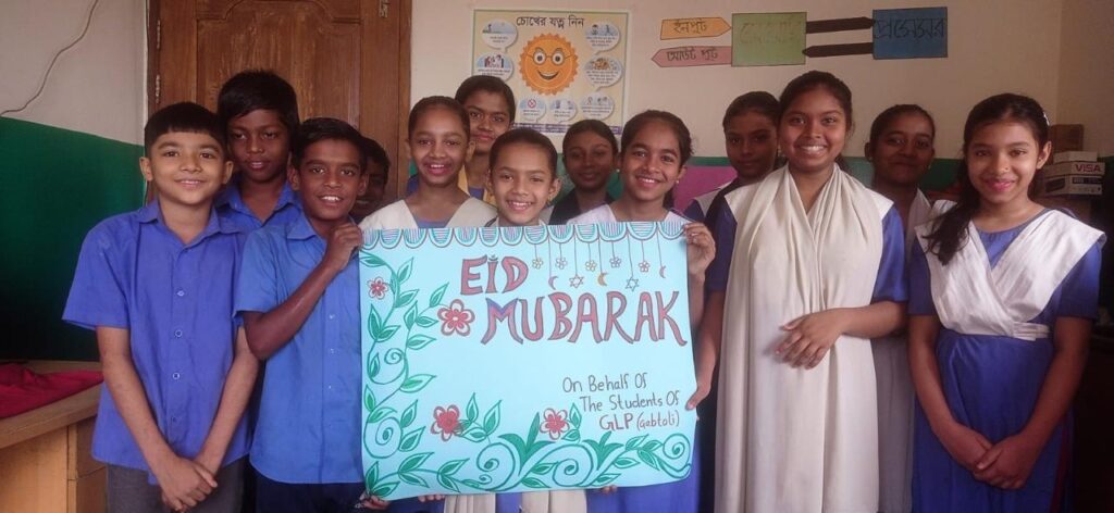 Eid students wishes for the donors